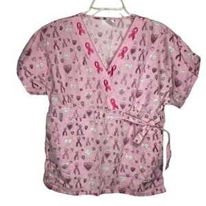 Gems Breast Cancer Scrub Shirt